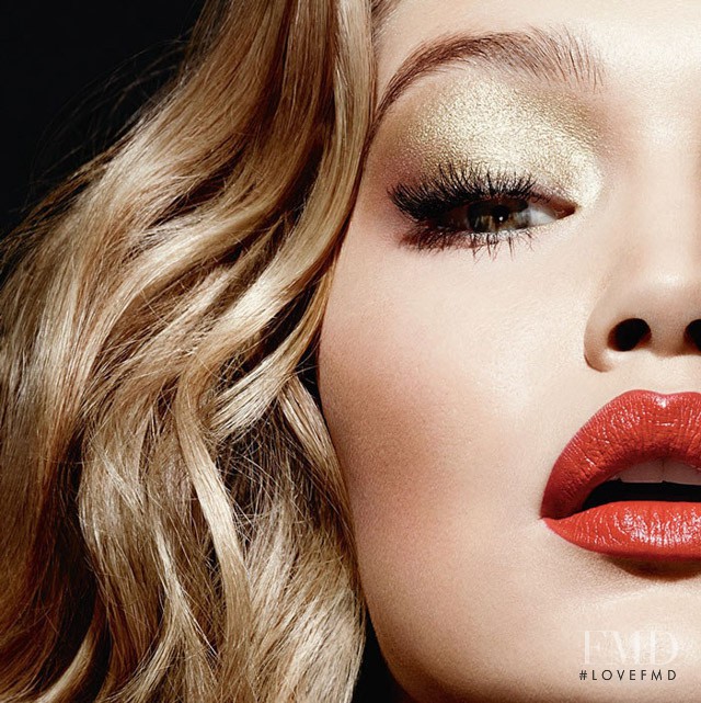 Gigi Hadid featured in  the Tom Ford Beauty advertisement for Autumn/Winter 2014