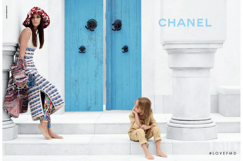 Joan Smalls featured in  the Chanel advertisement for Cruise 2015