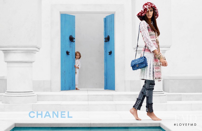 Joan Smalls featured in  the Chanel advertisement for Cruise 2015