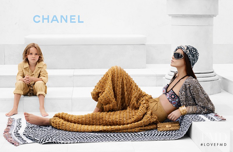 Joan Smalls featured in  the Chanel advertisement for Cruise 2015