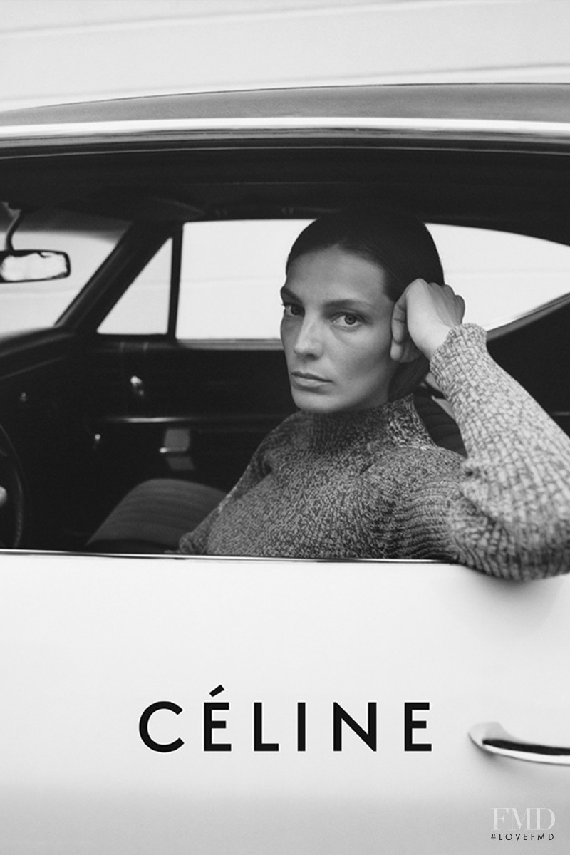 Daria Werbowy featured in  the Celine advertisement for Resort 2015