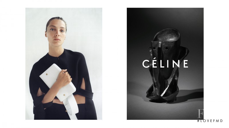 Daria Werbowy featured in  the Celine advertisement for Resort 2015