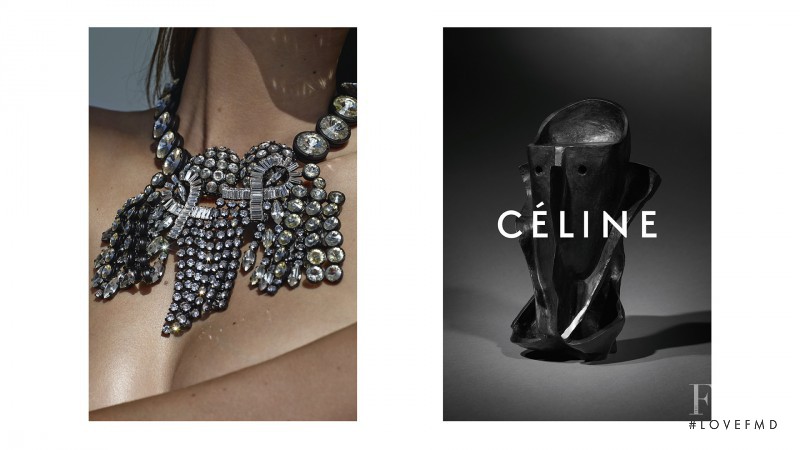 Daria Werbowy featured in  the Celine advertisement for Resort 2015