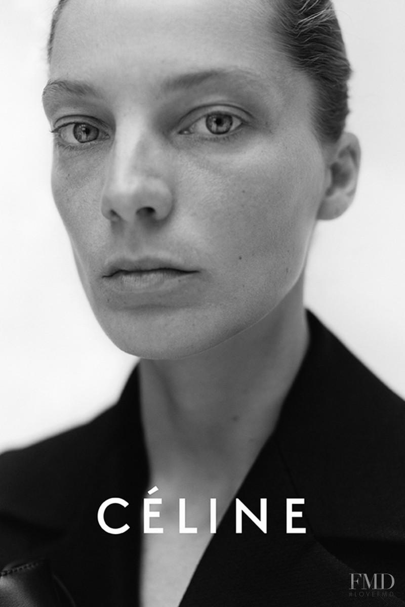 Daria Werbowy featured in  the Celine advertisement for Resort 2015