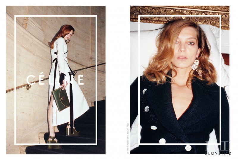 Daria Werbowy featured in  the Celine advertisement for Autumn/Winter 2014