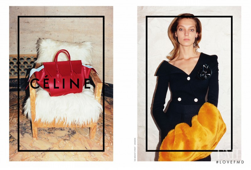 Daria Werbowy featured in  the Celine advertisement for Autumn/Winter 2014