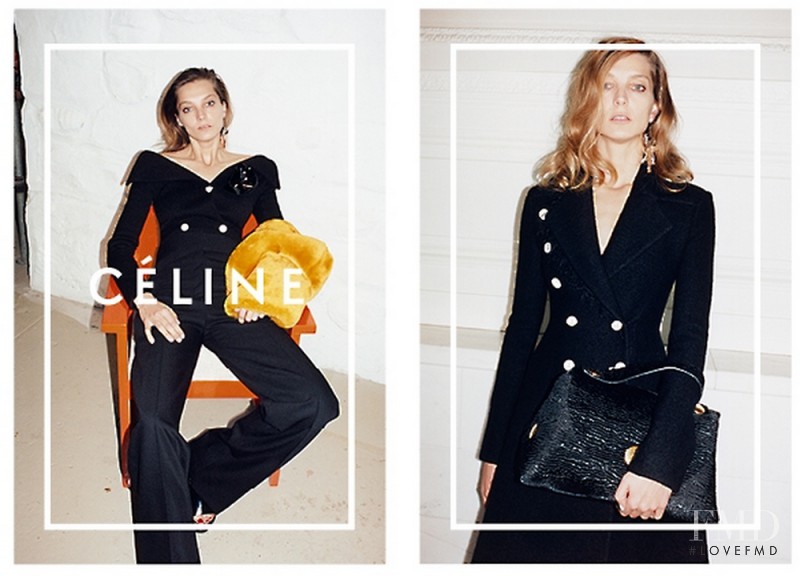 Daria Werbowy featured in  the Celine advertisement for Autumn/Winter 2014