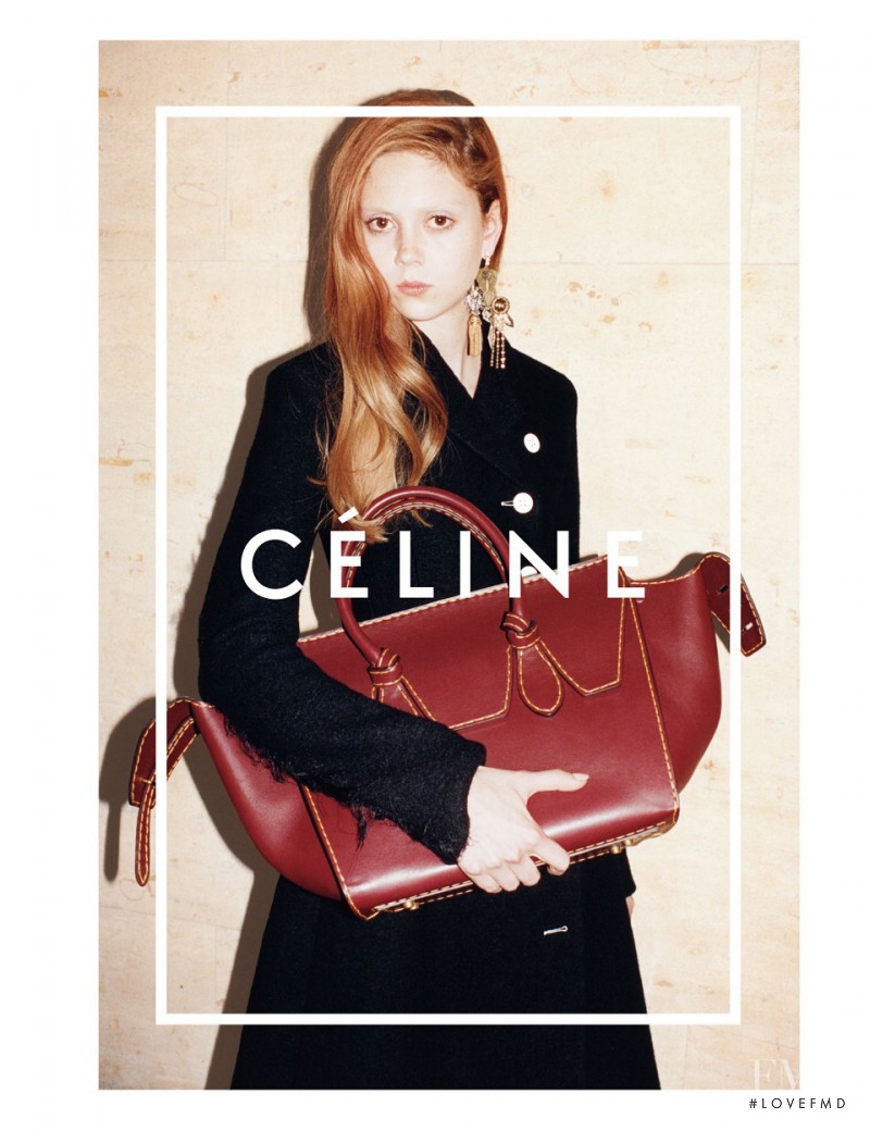 Natalie Westling featured in  the Celine advertisement for Autumn/Winter 2014