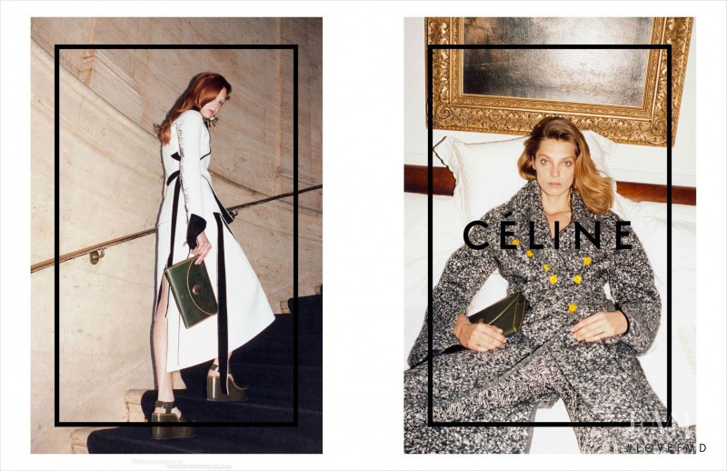 Daria Werbowy featured in  the Celine advertisement for Autumn/Winter 2014