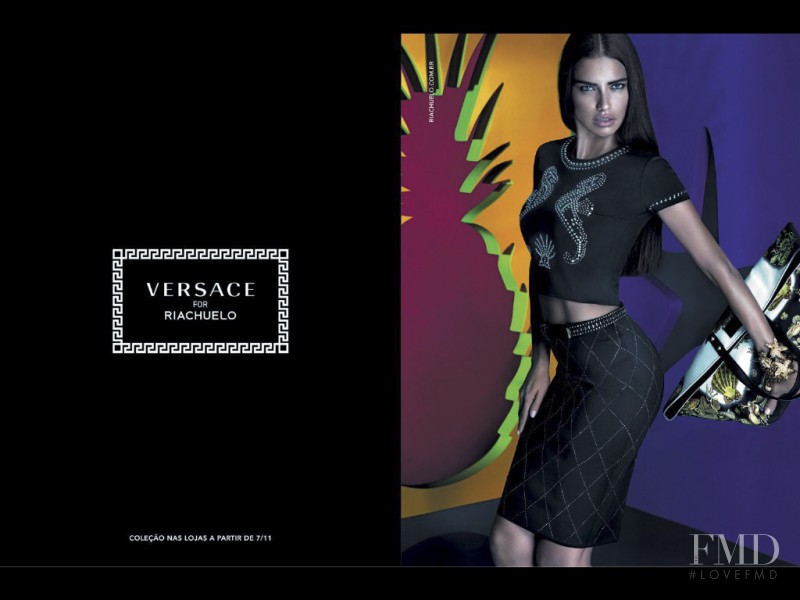 Adriana Lima featured in  the Riachuelo x Versace advertisement for Autumn/Winter 2014