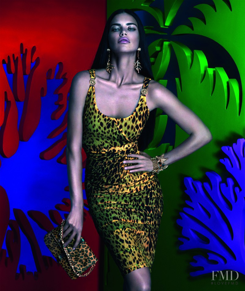 Adriana Lima featured in  the Riachuelo x Versace advertisement for Autumn/Winter 2014