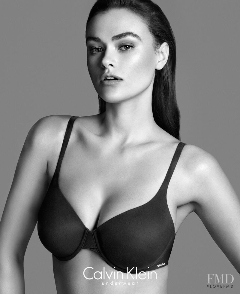 Myla Dalbesio featured in  the Calvin Klein Underwear advertisement for Autumn/Winter 2014