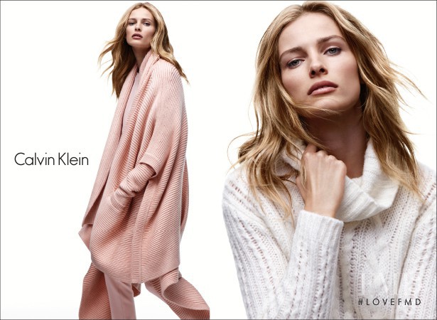 Edita Vilkeviciute featured in  the Calvin Klein White Label advertisement for Autumn/Winter 2014