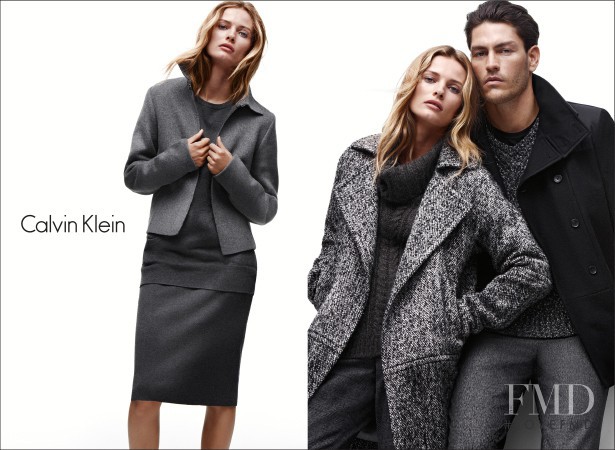 Edita Vilkeviciute featured in  the Calvin Klein White Label advertisement for Autumn/Winter 2014