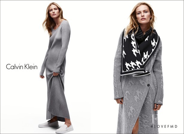 Edita Vilkeviciute featured in  the Calvin Klein White Label advertisement for Autumn/Winter 2014