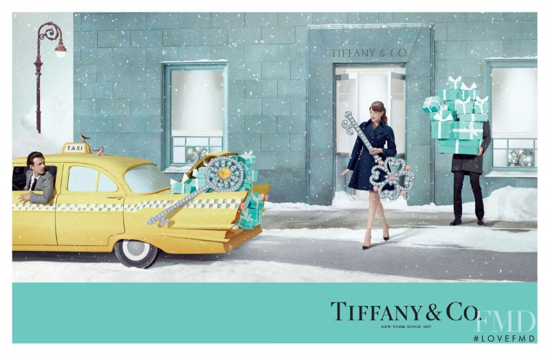 Valeria García featured in  the Tiffany & Co. advertisement for Christmas 2014