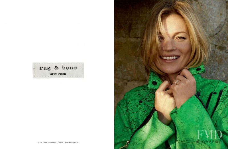 Kate Moss featured in  the rag & bone advertisement for Spring/Summer 2013