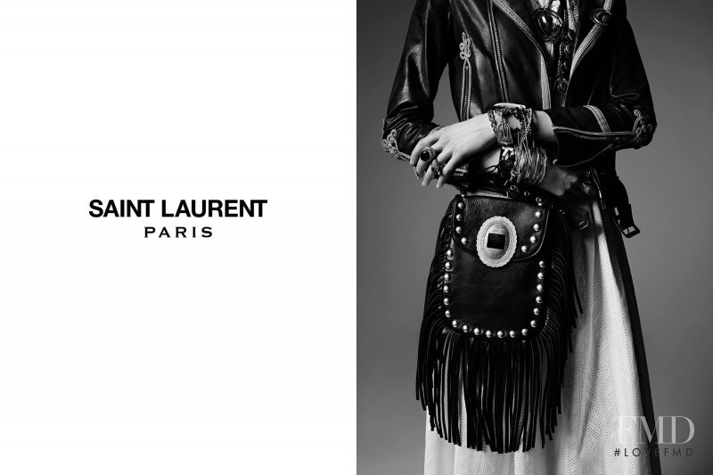 Grace Hartzel featured in  the Saint Laurent Psych Rock Collection advertisement for Autumn/Winter 2014