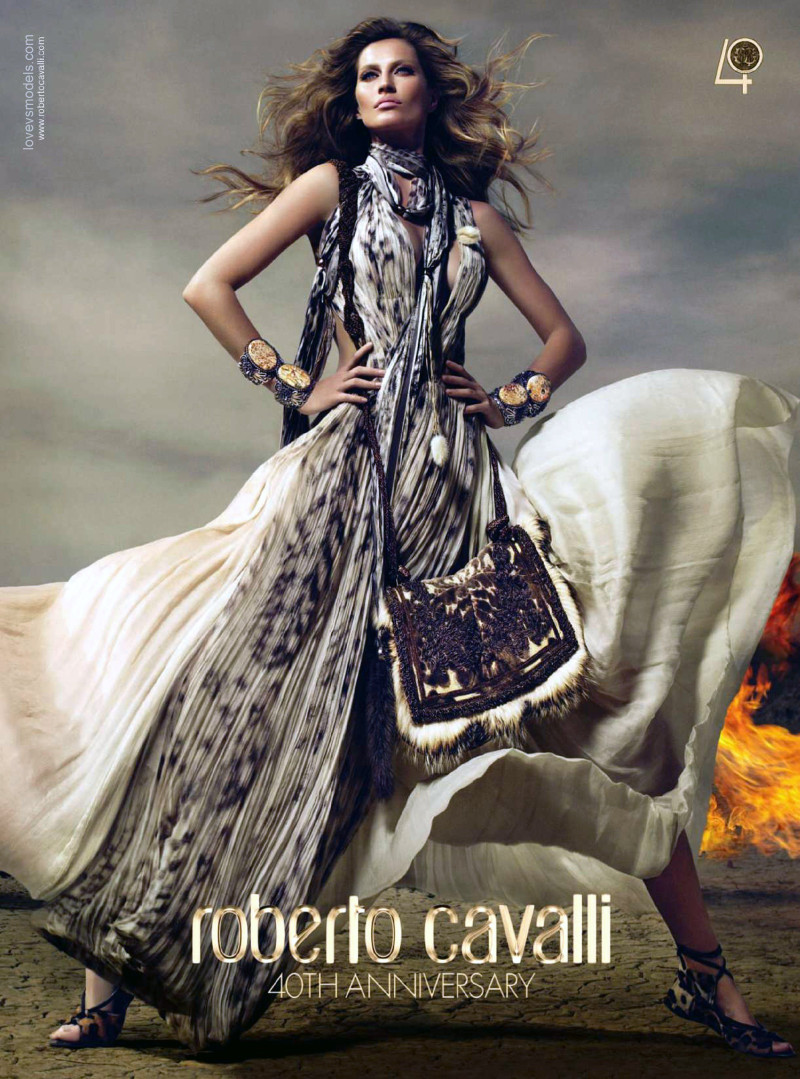 Gisele Bundchen featured in  the Roberto Cavalli advertisement for Autumn/Winter 2010