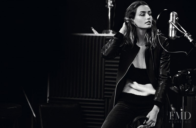 Andreea Diaconu featured in  the BOSS Orange City Sounds advertisement for Autumn/Winter 2014