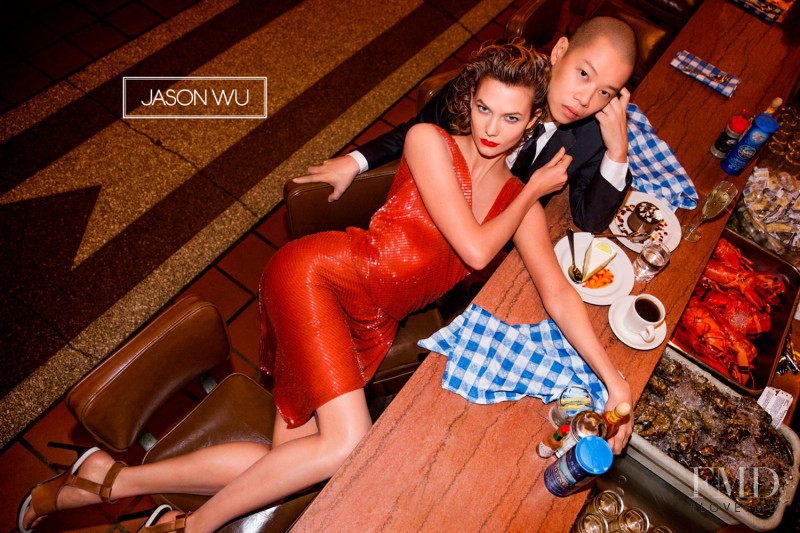 Karlie Kloss featured in  the Jason Wu advertisement for Spring/Summer 2015
