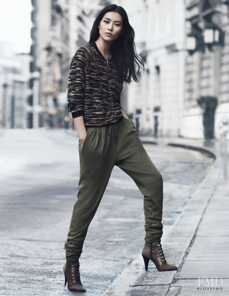 Liu Wen featured in  the H&M advertisement for Autumn/Winter 2014