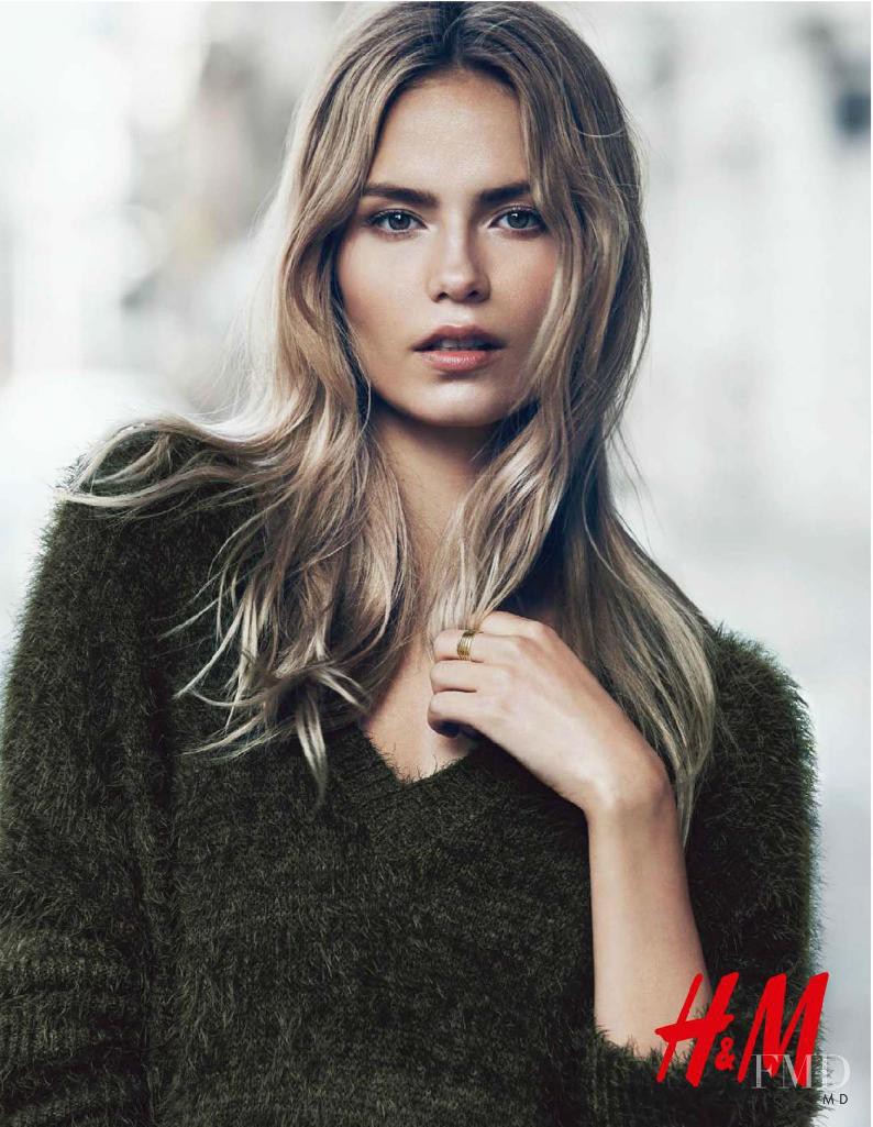 Natasha Poly featured in  the H&M advertisement for Autumn/Winter 2014