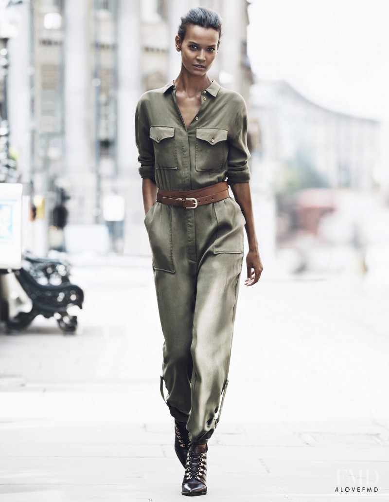 Liya Kebede featured in  the H&M advertisement for Autumn/Winter 2014