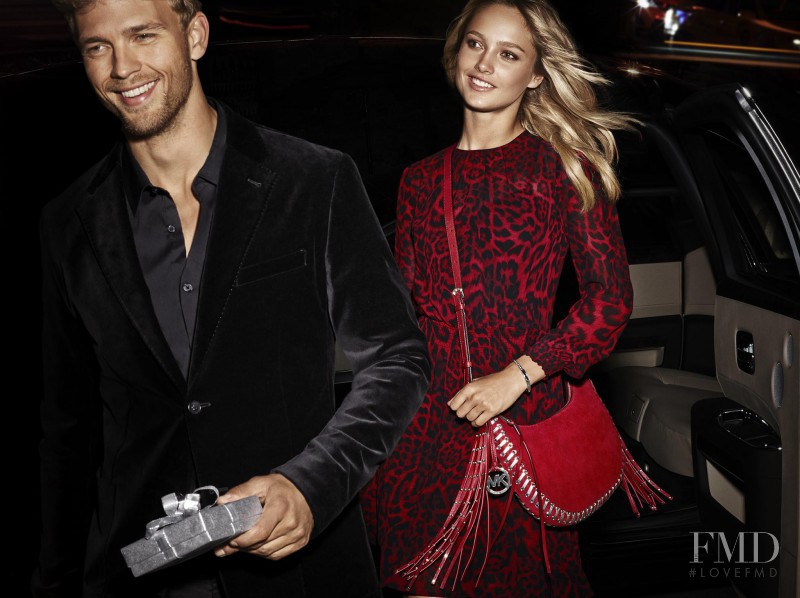 Benjamin Eidem featured in  the Michael Kors Collection advertisement for Holiday 2014