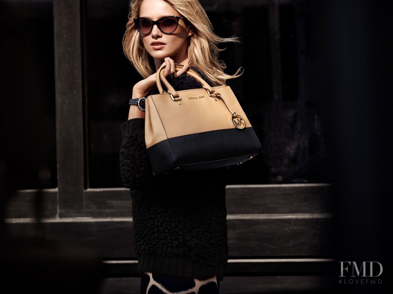 Karmen Pedaru featured in  the Michael Kors Collection advertisement for Holiday 2014