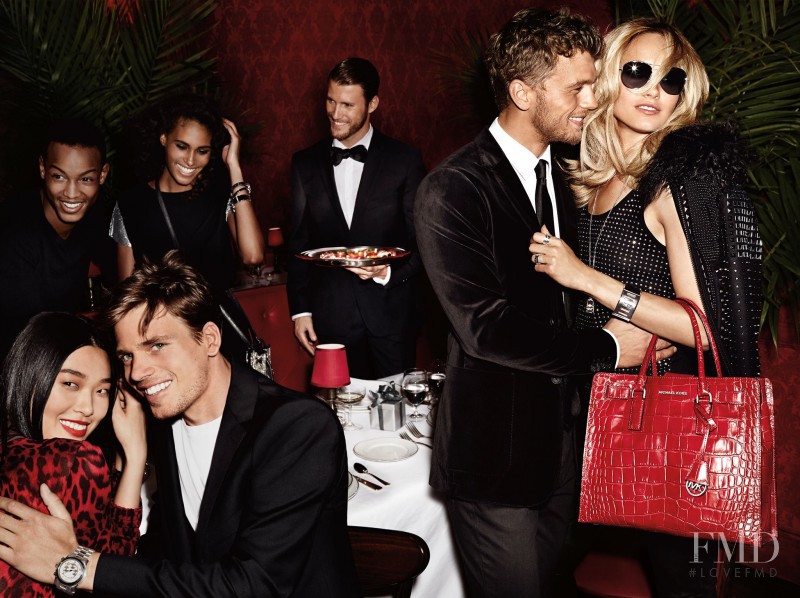 Benjamin Eidem featured in  the Michael Kors Collection advertisement for Holiday 2014