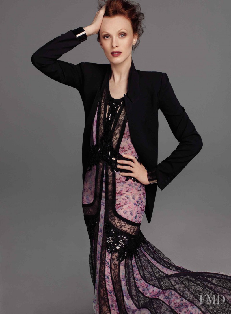 Karen Elson featured in  the Roberto Cavalli advertisement for Spring/Summer 2012