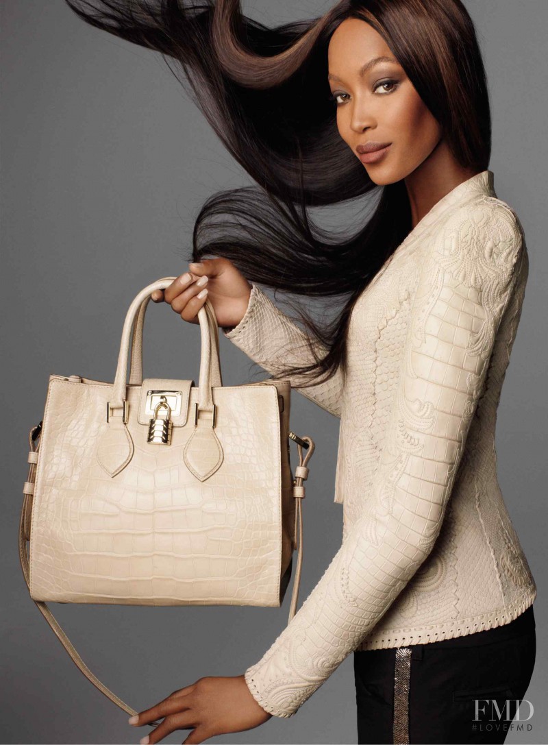 Naomi Campbell featured in  the Roberto Cavalli advertisement for Spring/Summer 2012