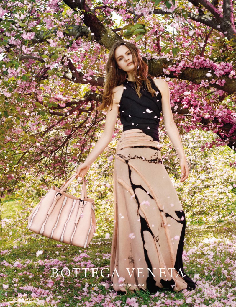 Tilda Lindstam featured in  the Bottega Veneta advertisement for Cruise 2014