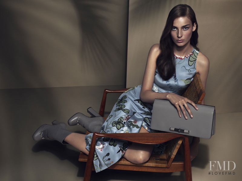 Julia Bergshoeff featured in  the Gucci advertisement for Resort 2015