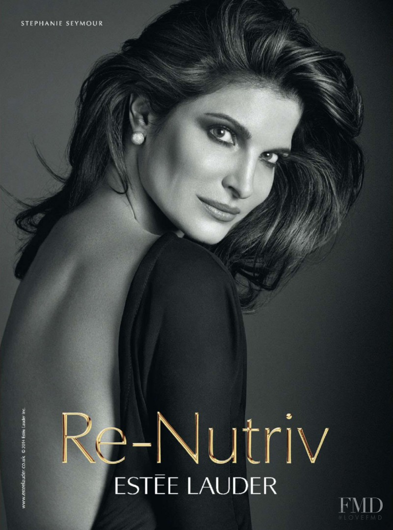 Stephanie Seymour featured in  the Estée Lauder Re-Nutriv advertisement for Autumn/Winter 2014