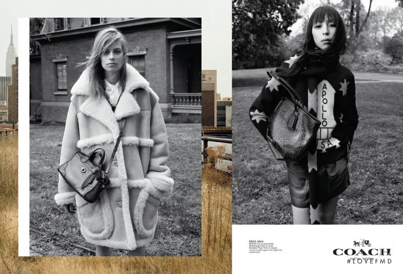 Issa Lish featured in  the Coach Coach Dreamers advertisement for Autumn/Winter 2014