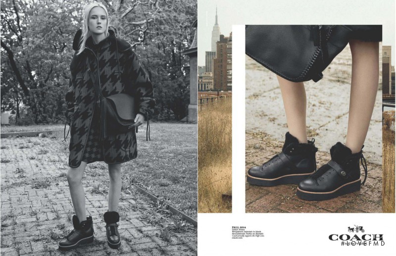 Harleth Kuusik featured in  the Coach Coach Dreamers advertisement for Autumn/Winter 2014