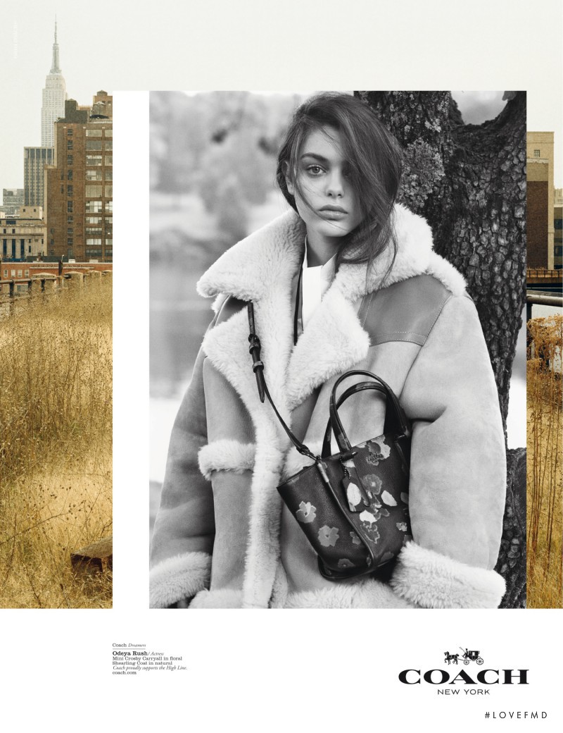 Vanessa Moody featured in  the Coach Coach Dreamers advertisement for Autumn/Winter 2014