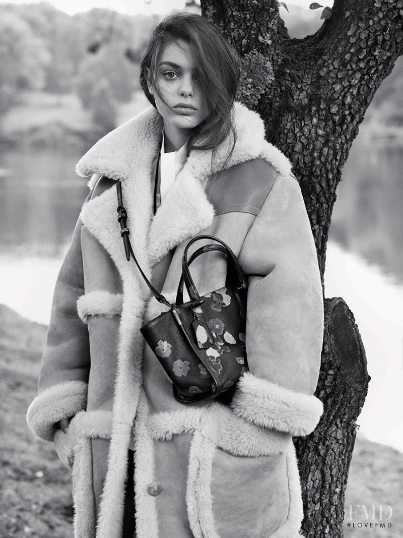 Vanessa Moody featured in  the Coach Coach Dreamers advertisement for Autumn/Winter 2014