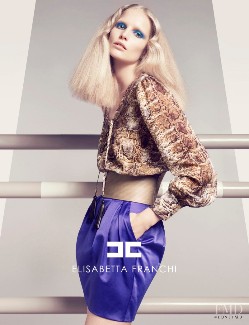 Katrin Thormann featured in  the Elisabetta Franchi advertisement for Spring/Summer 2011