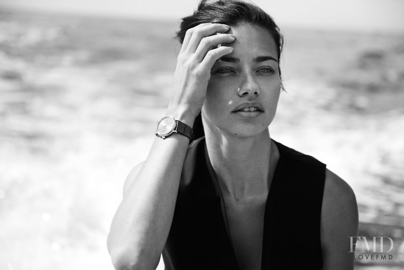 Adriana Lima featured in  the IWC A Sparkle to the Wrist catalogue for Autumn/Winter 2014