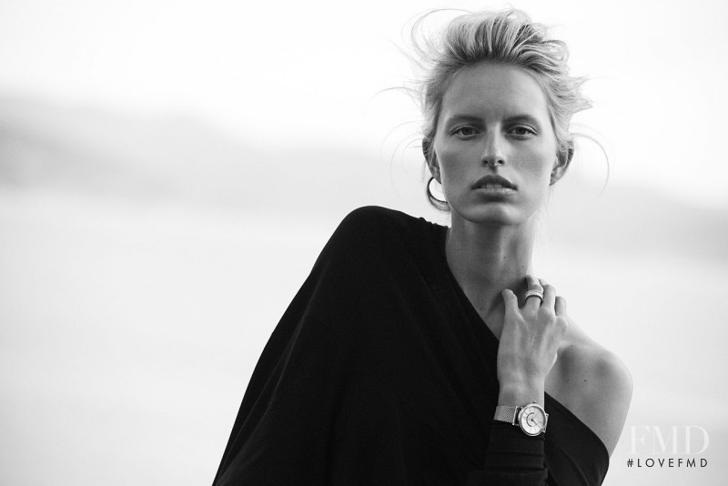 Karolina Kurkova featured in  the IWC A Sparkle to the Wrist catalogue for Autumn/Winter 2014