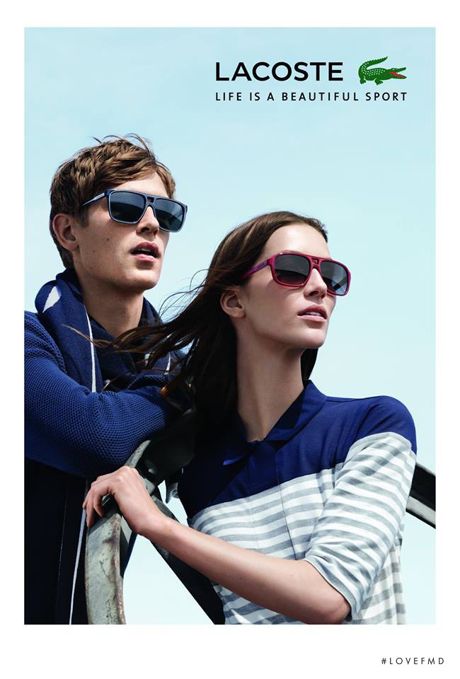 Alana Zimmer featured in  the Lacoste advertisement for Autumn/Winter 2014