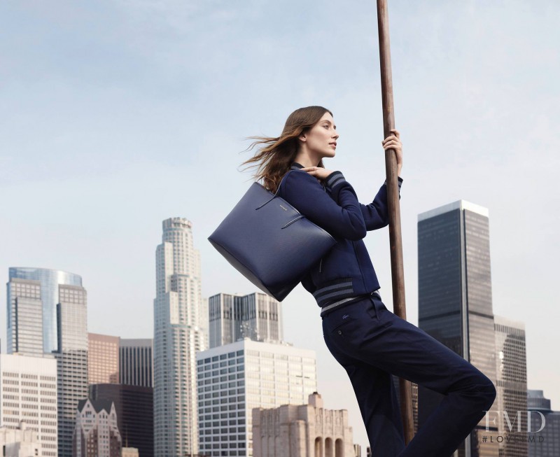 Alana Zimmer featured in  the Lacoste advertisement for Autumn/Winter 2014