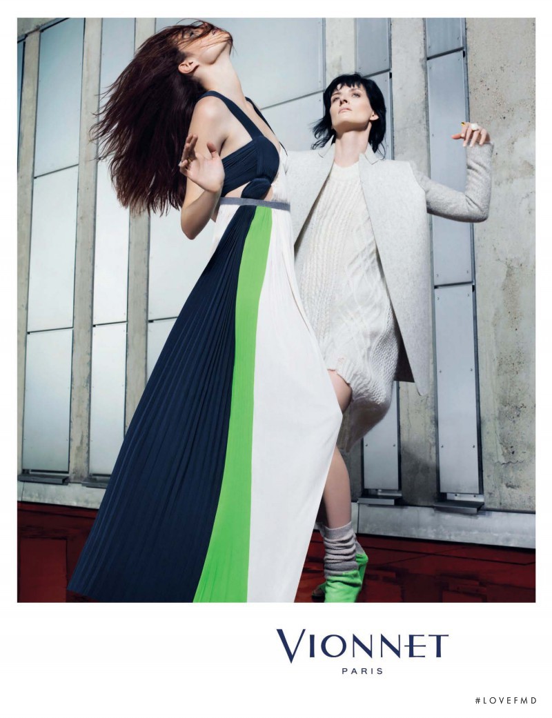 Constanza Saravia featured in  the Vionnet advertisement for Autumn/Winter 2014