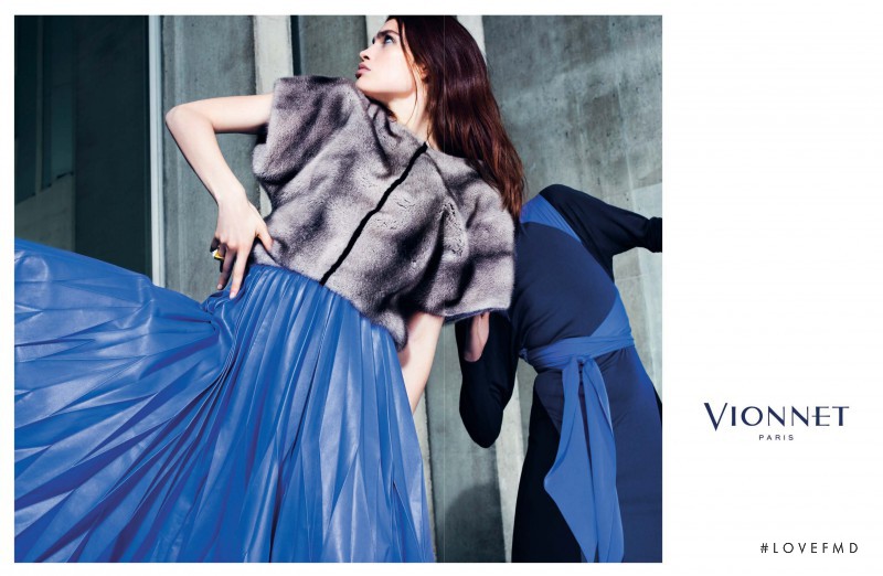 Constanza Saravia featured in  the Vionnet advertisement for Autumn/Winter 2014