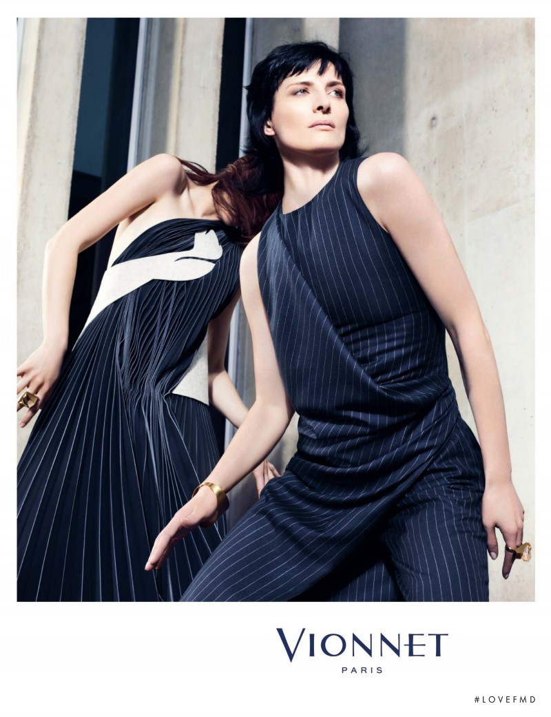 Constanza Saravia featured in  the Vionnet advertisement for Autumn/Winter 2014