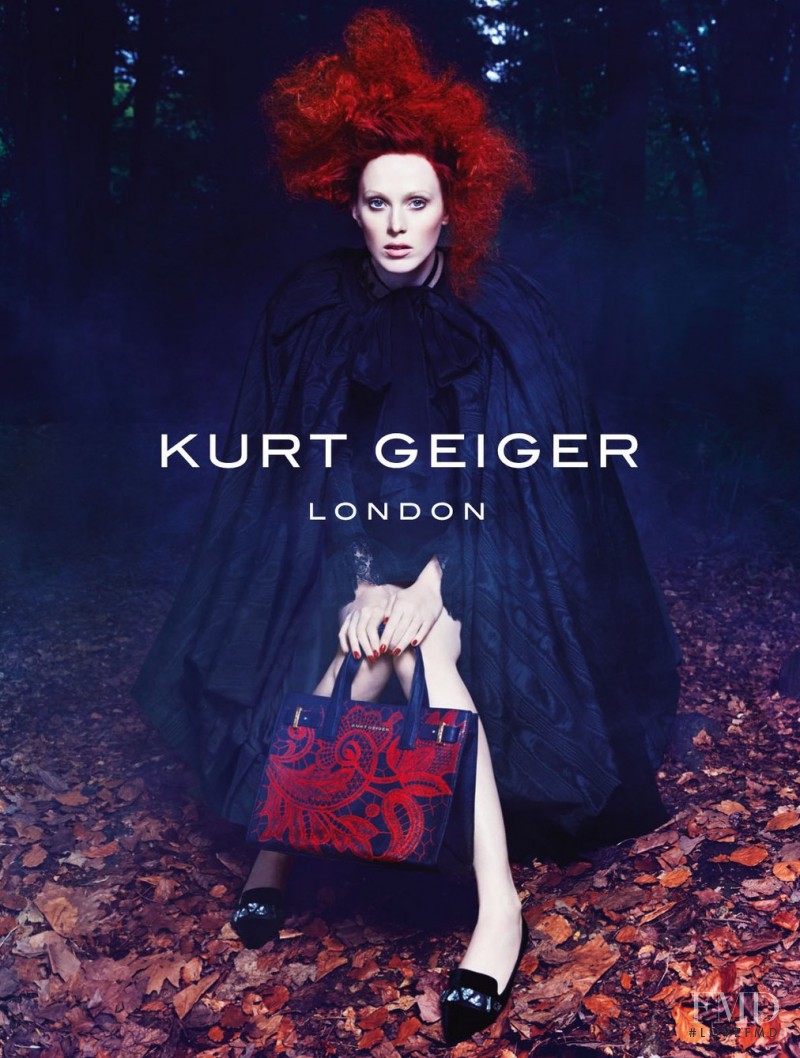 Karen Elson featured in  the Kurt Geiger advertisement for Autumn/Winter 2014