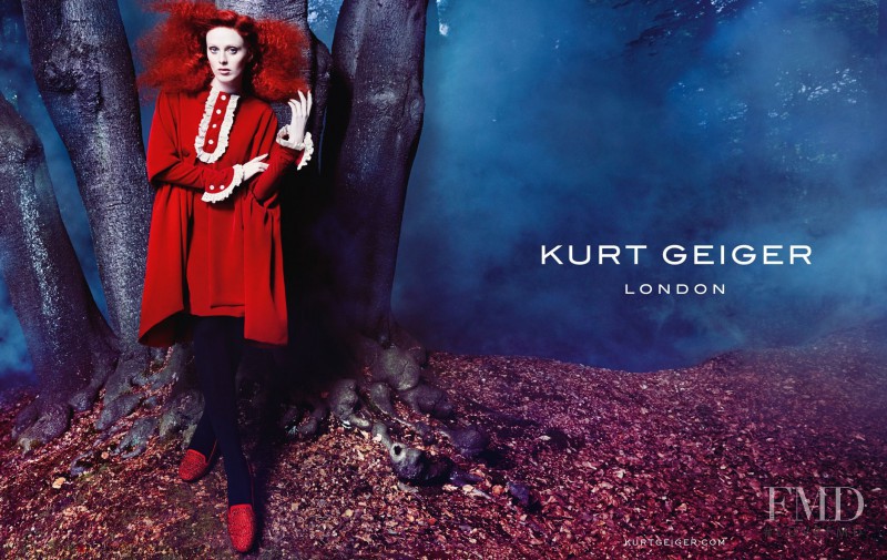 Karen Elson featured in  the Kurt Geiger advertisement for Autumn/Winter 2014